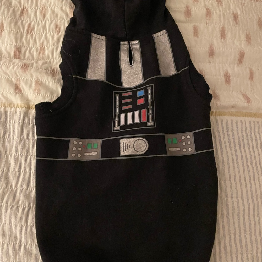 Black and Silver Dog Hoodie